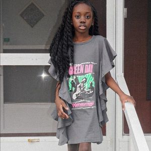 Green Day Concert Tee Dress
